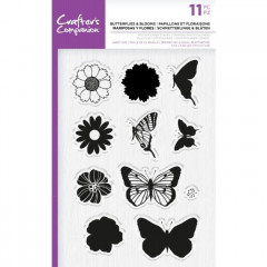 Clear Stamps - Butterflies and Blooms