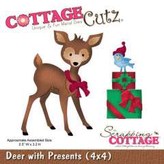 Cottage Cutz Die - Deer With Presents