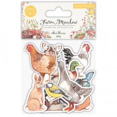 Wooden Shapes - Farm Meadow Animals
