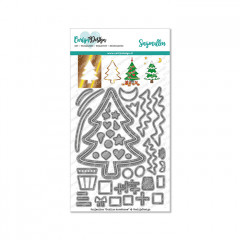 CarlijnDesign Cutting Die - Outline Kerstboom