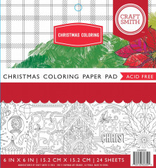 Christmas Coloring 6x6 Paper Pad
