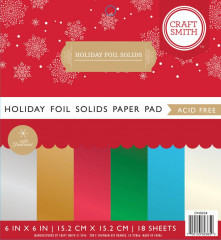 Holiday Foil Solids 6x6 Paper Pad
