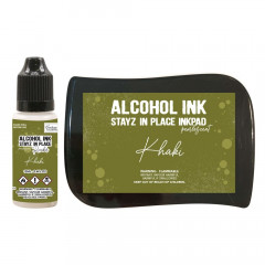 Alcohol Ink Stayz in Place Inkpad - Pearlescent Khaki