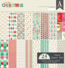 Colorful Christmas 12x12 Paper Pad