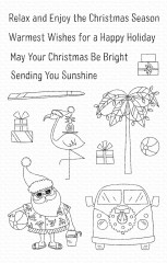 Clear Stamps - Sun-Lovin Santa