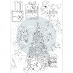 Clear Stamps - Made By Elves, Tree
