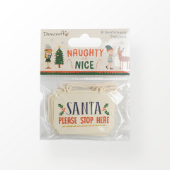 Naughty or Nice Hanging Sentiment Toppers