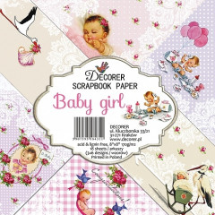 Baby Girl 8x8 Paper Pack