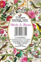 Birds and Roses Mini Paper Pack