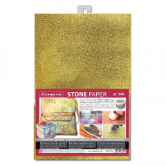 Stamperia Stone Paper - Gold