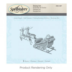 Cling Stamps - Santas Sleigh 3D