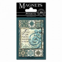 Stamperia Magnet - Azulejos Writings