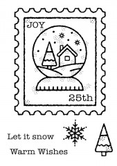 Woodware Clear Stamps - Snow Globe