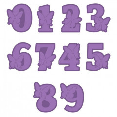 Gemini Expressions Dies - Butterfly Alphabet Numbers