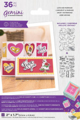 Gemini Clear Stamps and Die - Love and Marriage