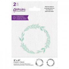 Gemini Clear Stamps and Die - Primitive Wreath