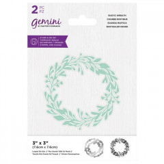 Gemini Clear Stamps and Die - Rustic Wreath