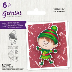 Gemini Wobbling Clear Stamps and Die - Elf