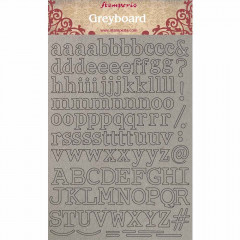 Stamperia Greyboard A4 - Alphabet