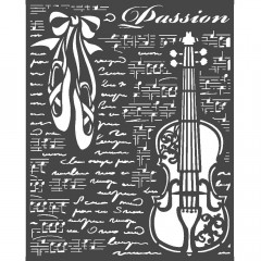 Stamperia Thick Stencil - Passion Violin