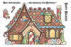 LDRS Creative Clear Stamps - Gingerbread House