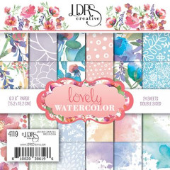 LDRS Creative Lovely Watercolor 6x6 Paper Pack