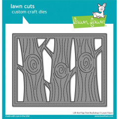 Lawn Cuts Custom Craft Dies - Lift The Flap Tree Backdrop