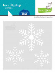 Lawn Fawn 6x6 Stencil - Snowflake Trio