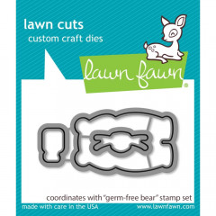 Lawn Cuts Custom Craft Dies - Germ-Free Bear