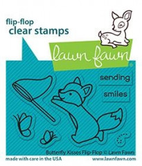 Lawn Fawn Clear Stamps - Butterfly Kisses Flip-Flop