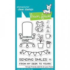 Lawn Fawn Clear Stamps - Virtual Friends Add-On