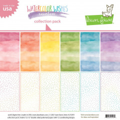 Lawn Fawn Watercolor Wishes Rainbow 12x12 Collection Pack