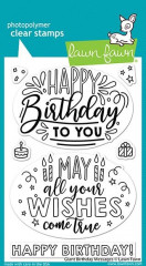 Lawn Fawn Clear Stamps - Giant Birthday Messages