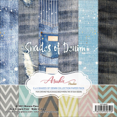 Memory Place Shades of Denim 6x6 Paper Pack