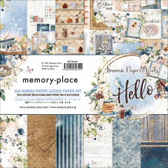 Memory Place Kawaii Paper Goods Kit Hello 6x6 Paper Pack