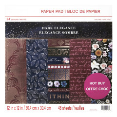 Dark Elegance 12x12 Paper Pad