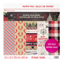 North Pole News 12x12 Paper Pad