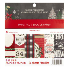 North Pole News 6x6 Paper Pad