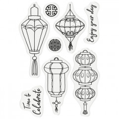 Clear Stamps and Die - Chinoiserie Collection Oriental Lanterns