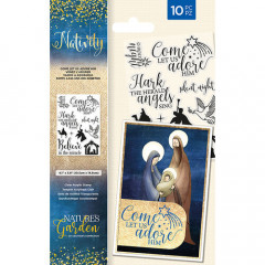 Clear Stamps - Nativity Come Let Us Adore Him