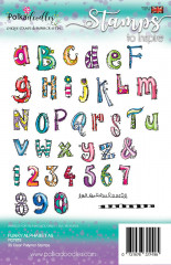 Polkadoodles Clear Stamps - Funky Alphabet