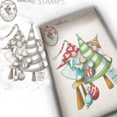 Clear Stamps - Gnome Decorating the Tree