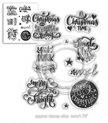 Clear Stamps - Merry and Bright Christmas Greetings