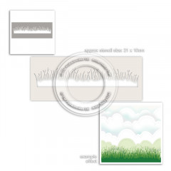 Polkadoodles Stencil - Grass Lawn