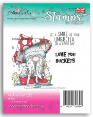 Polkadoodles Clear Stamps - Gnome More Rain Please
