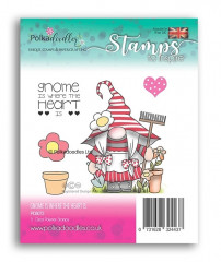 Polkadoodles Clear Stamps - Gnome is Where the Heart Is