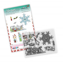 Polkadoodles Clear Stamps - Christmas Scenes