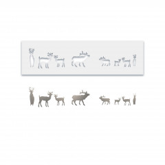 Polkadoodles Stencil - Deer Layering