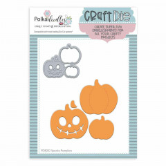 Polkadoodles Craft Dies - Spooky Pumpkins