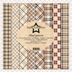 Paper Favourites Plaid Pattern 6x6 Paper Pack